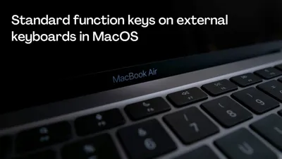 Standard function keys on external keyboards in MacOS