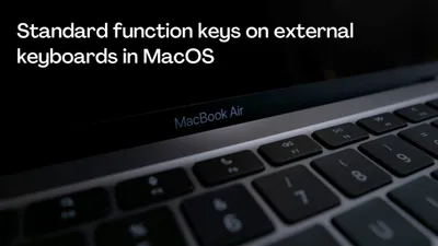 Standard function keys on external keyboards in MacOS