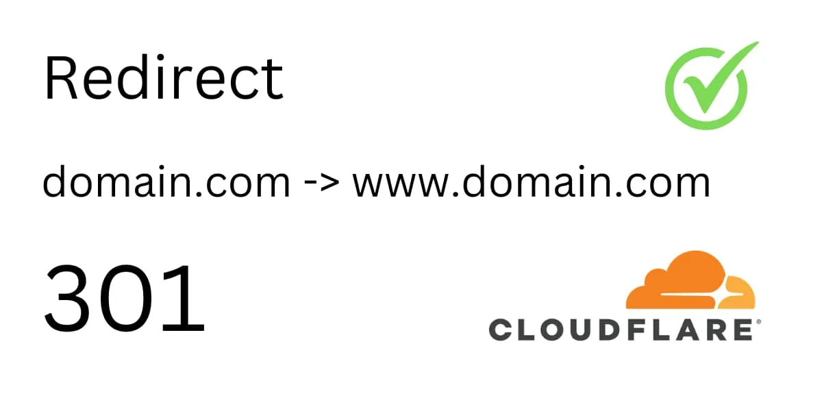 Redirect root domain to www using CloudFlare